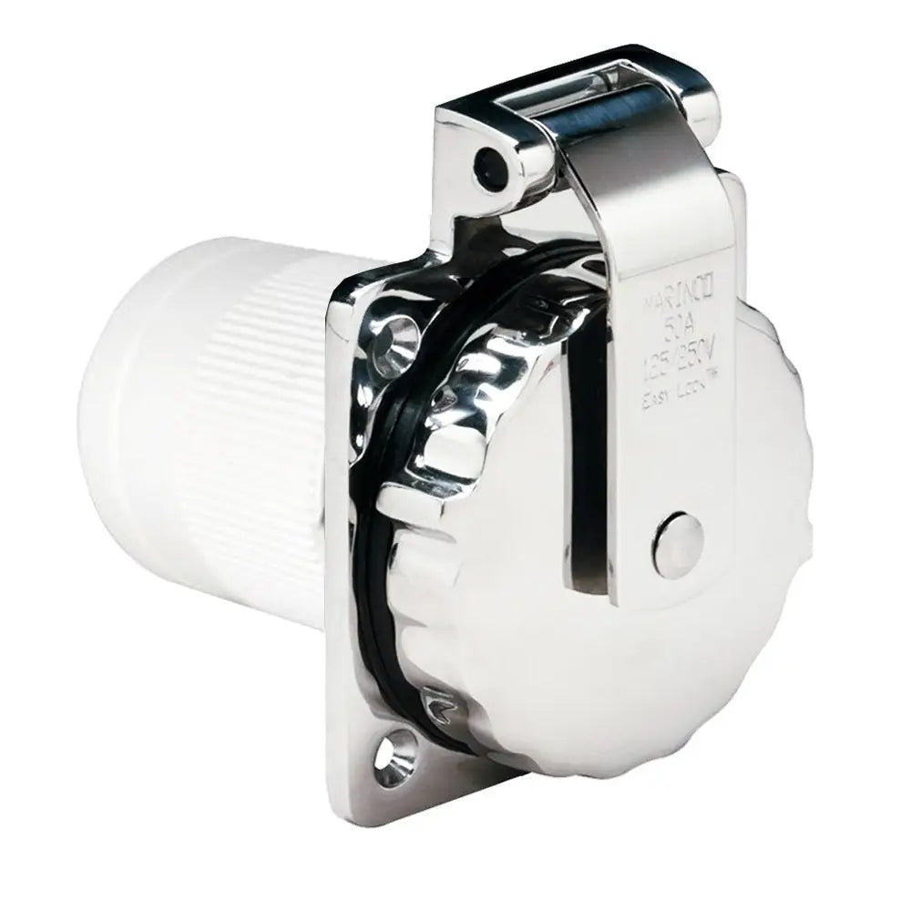 Marinco 6373EL-B 50Amp 125/250V Stainless Steel Inlet [6373EL-B] - Shore Power