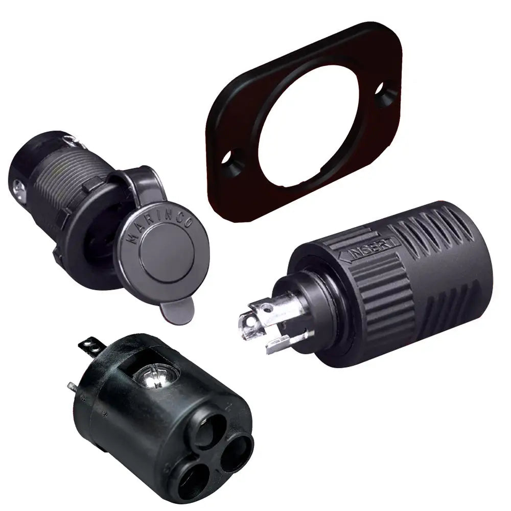 Marinco ConnectPro Charging/Trolling Receptacle Plug & 6-Guage Adapter [12VCP6] - Shore Power