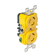 Marinco Locking Receptacle - 15A 125V - Yellow [4700CR] - Shore Power