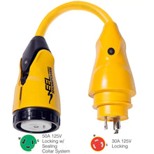 Marinco P30-503 EEL 50A-125V Female to 30A-125V Male Pigtail Adapter - Yellow [P30-503] - Shore Power