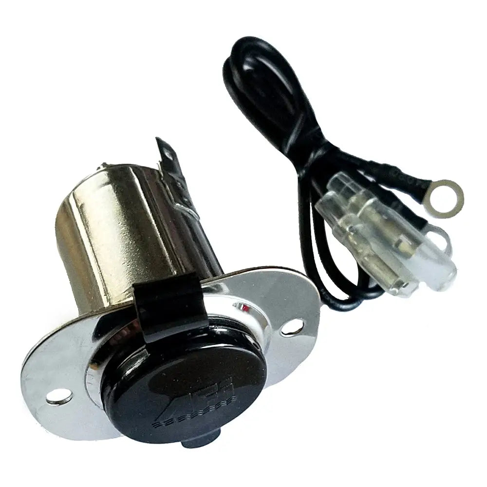 Marinco Stainless Steel 12V Receptacle w/Cap [20036] - Accessories