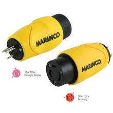 Marinco Straight Adapter 15Amp Straight Male to 30Amp Locking Female Connector [S15-30] - Shore Power