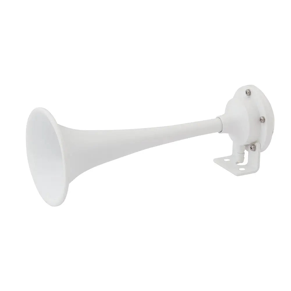 Marinco White Epoxy Coated Single Trumpet Mini Air Horn [10104] - Horns