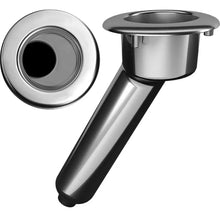 Mate Series Elite Screwless Stainless Steel 30 Rod Cup Holder - Drain - Round Top [C1030DS] - Rod Holders