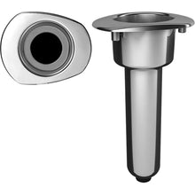 Mate Series Elite Screwless Stainless Steel Rod Cup Holder - Drain - Oval Top [C2000DS] - Rod Holders