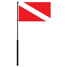 Mate Series Flag Pole - 36’’ w/Dive Flag [FP36DIVE] - Fishing Accessories