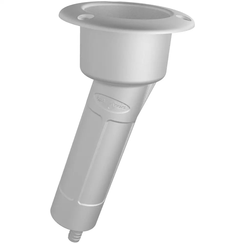 Mate Series Plastic 15 Rod Cup Holder - Drain - Round Top - White [P1015DW] - Rod Holders