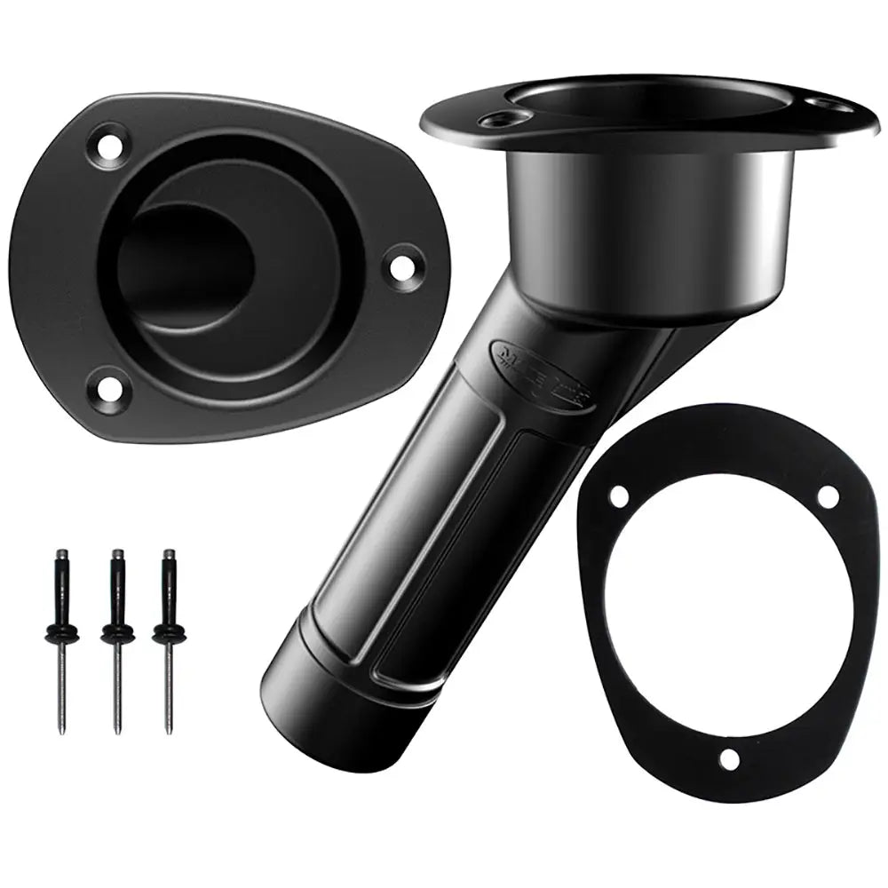 Mate Series Plastic Rod Cup Holder 30 Closed w/Oval Top f/Kayaks - Black [P2030BK] - Rod Holders
