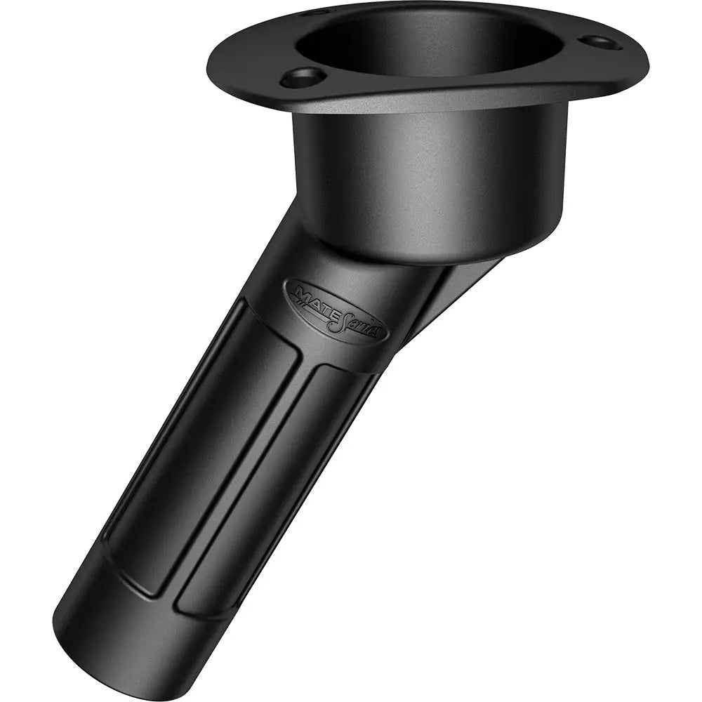 Mate Series Plastic Rod Cup Holder 30 Degree Open w/Oval Top Black [P2030DB] Rod Holders