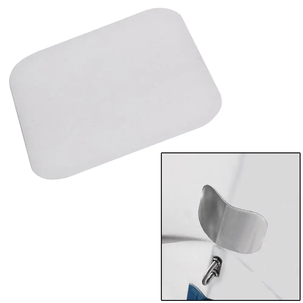 Megaware ScuffBuster Standard - 5.75’’ x 4.5’’ - Solid Bowguard - 22G - Stainless Steel [02637] - Rollers & Brackets