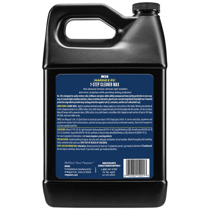 Meguiar’s #50 Boat/RV Cleaner Wax - Liquid 1 Gallon [M5001] - Cleaning