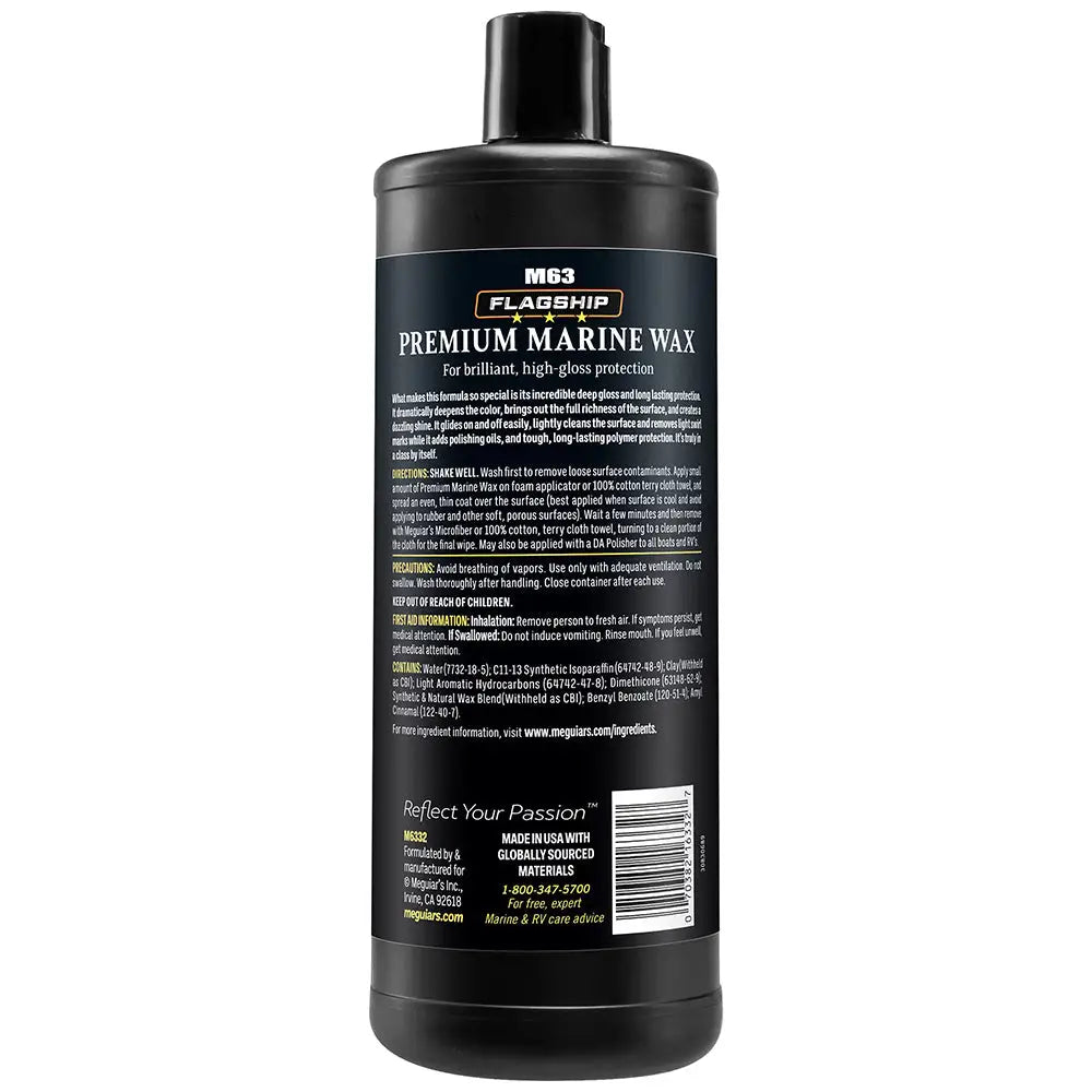 Meguiar’s Flagship Premium Marine Wax - 32oz [M6332] - Cleaning