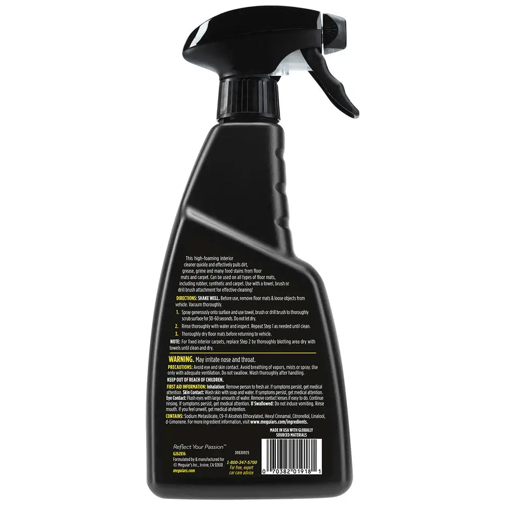 Meguiar’s Foaming Floor Mat + Carpet Cleaner - 16oz [G262816] - Cleaning
