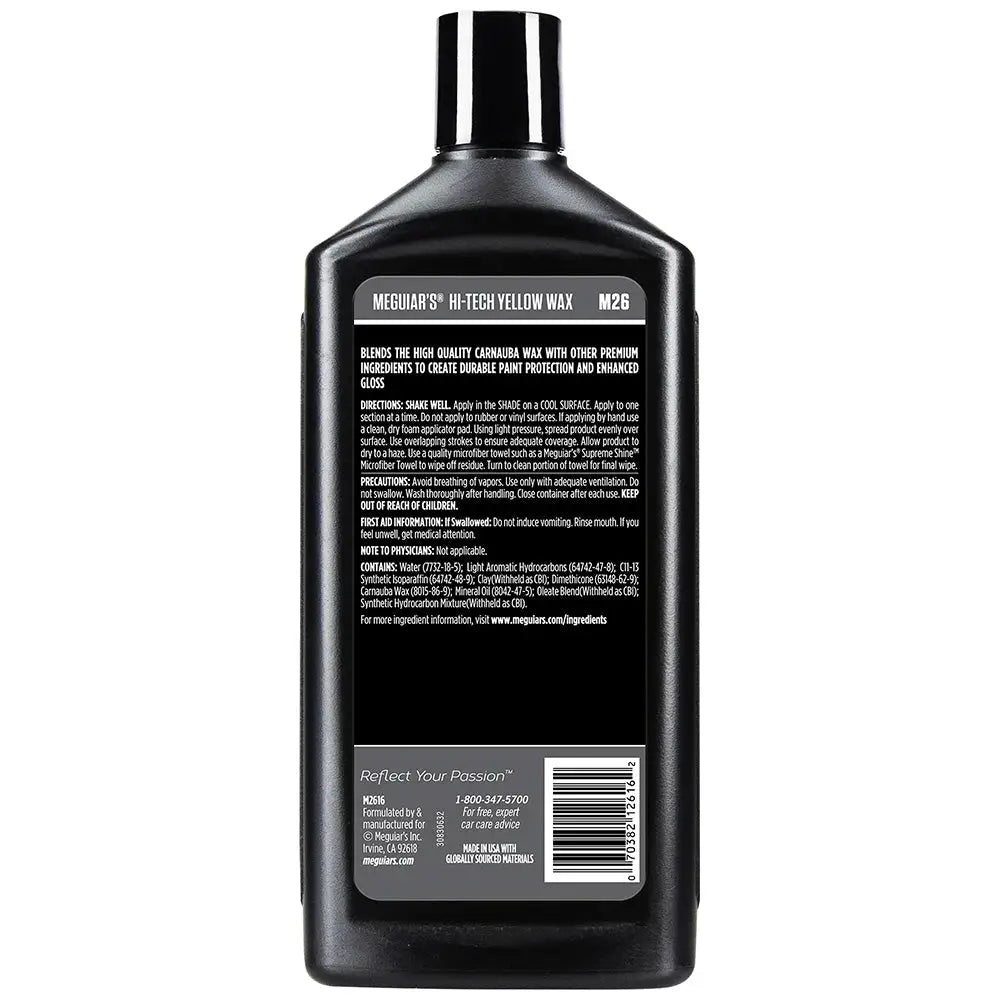 Meguiar’s Hi-Tech Yellow Wax - 16oz [M2616] - Cleaning