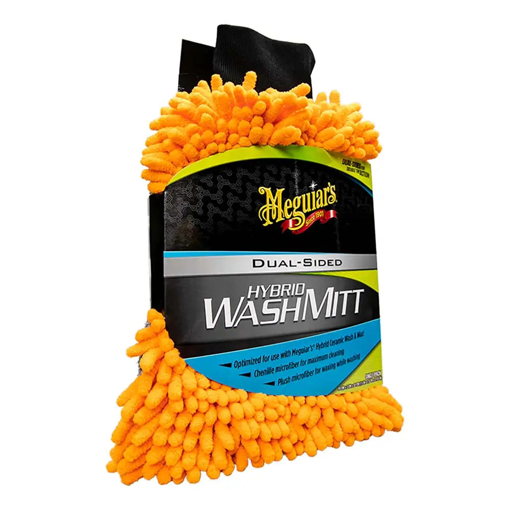 Meguiars Hybrid Wash Mitt - Extremely Plush Microfiber Wash Mitt f/Gently Waxing While Washing [X210200] - Cleaning
