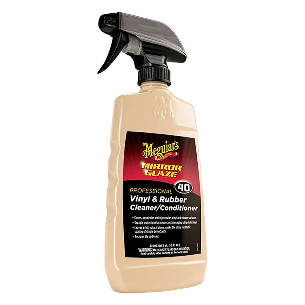 Meguiars Vinyl Rubber Cleaner Conditioner M40 Mirror Glaze 16oz - Cleaning