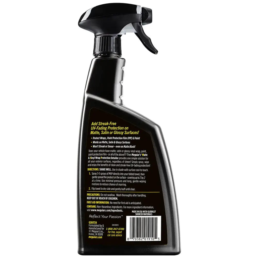 Meguiar’s MVP Detailer Matte Vinyl Wrap Protection - 24oz [G260724] - Cleaning