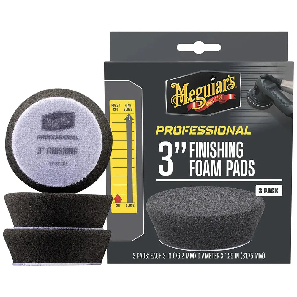 Meguiar’s Professional 3’’ Finishing Foam Pads *3-Pack [M3FFP3] - Cleaning