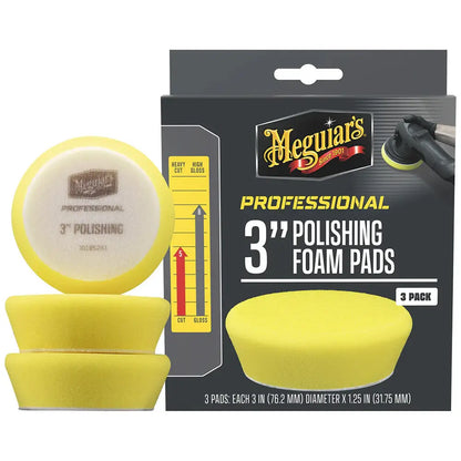 Meguiar’s Professional 3’’ Polishing Foam Pads *3-Pack [M3PFP3] - Cleaning