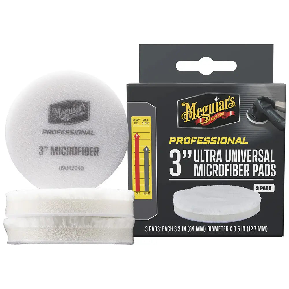Meguiar’s Professional 3’’ Ultra Universal Microfiber Pads *3-Pack [M3MFP3] - Cleaning