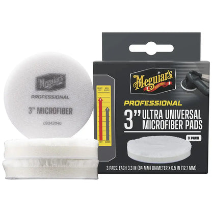 Meguiar’s Professional 3’’ Ultra Universal Microfiber Pads *3-Pack [M3MFP3] - Cleaning