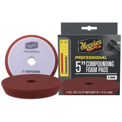 Meguiar’s Professional 5’’ Compounding Foam Pads *2-Pack [M5CFP2] - Cleaning