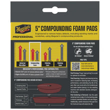 Meguiar’s Professional 5’’ Compounding Foam Pads *2-Pack [M5CFP2] - Cleaning