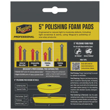 Meguiar’s Professional 5’’ Polishing Foam Pads *2-Pack [M5PFP2] - Cleaning