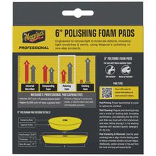 Meguiar’s Professional 6’’ Polishing Foam Pads *2-Pack [M6PFP2] - Cleaning