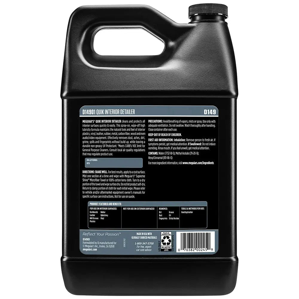 Meguiar’s Quik Interior Detailer - 1 Gallon [D14901] - Cleaning