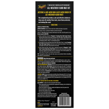 All-Weather Floor Mat Quik Solutions Kit Meguiar’s - Cleaning