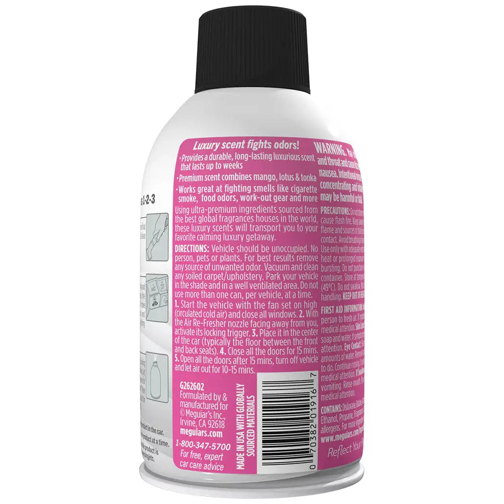 Meguiar’s Tropical Rainforest Whole Car Air Re-Fresher Aerosol - 2oz [G262602] - Cleaning