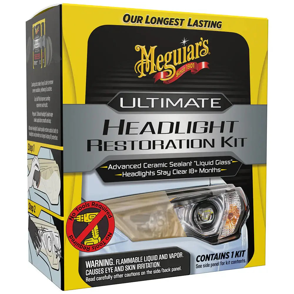 Meguiar’s Ultimate Headlight Restoration Kit [G2990SRP] - Cleaning
