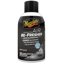 Meguiar’s Whole Car Air Refresher Odor Eliminator - Black Chrome Scent [G181302] - Cleaning
