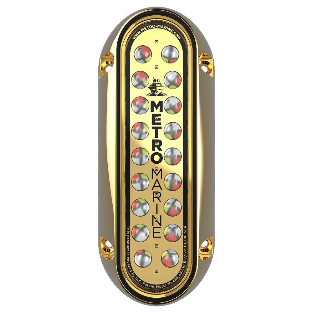 Metro Marine High-Output Elongated Vertical Mount Light w/Intelligent Full Spectrum LEDs - RGBW 45 Beam