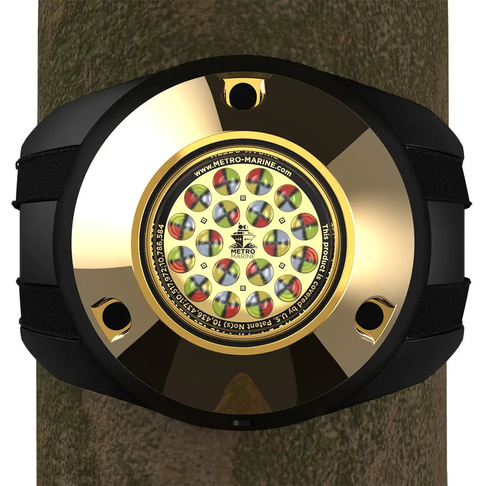 Metro Marine High-Output Piling Mount Underwater Light w/Intelligent Full Spectrum LEDs - RGBW 45 Beam [F-PMR1-FS-45]