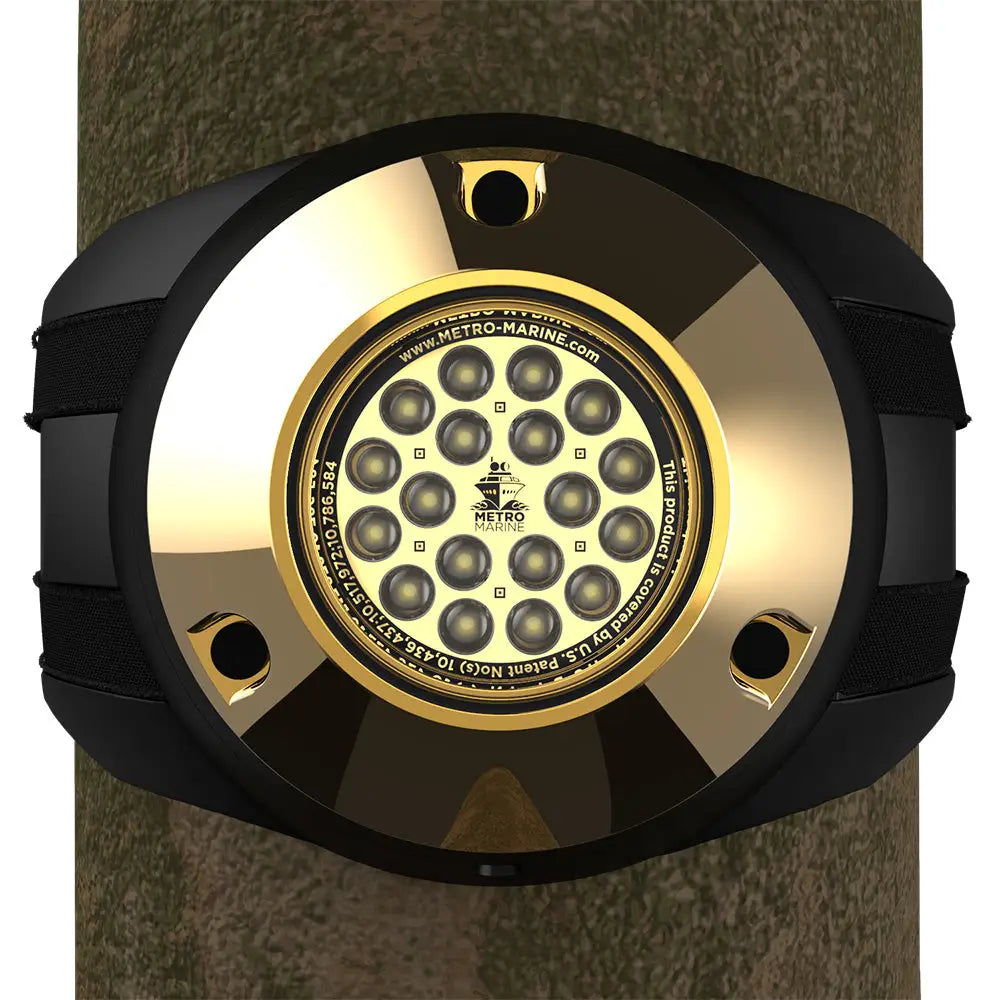 Metro Marine High-Output Piling Mount Underwater Light w/Intelligent Monochromatic LEDs - White 90 Beam [F-PMR1-W3-90]