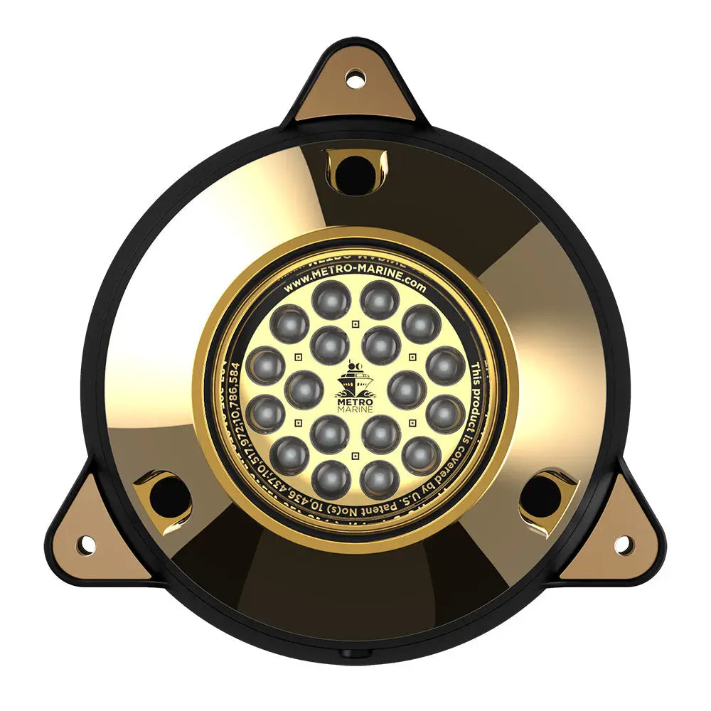 Metro Marine High-Output Surface Mount Underwater Light w/Intelligent Monochromatic LEDs - Green 45 Beam [F-SMR1-G3-45]