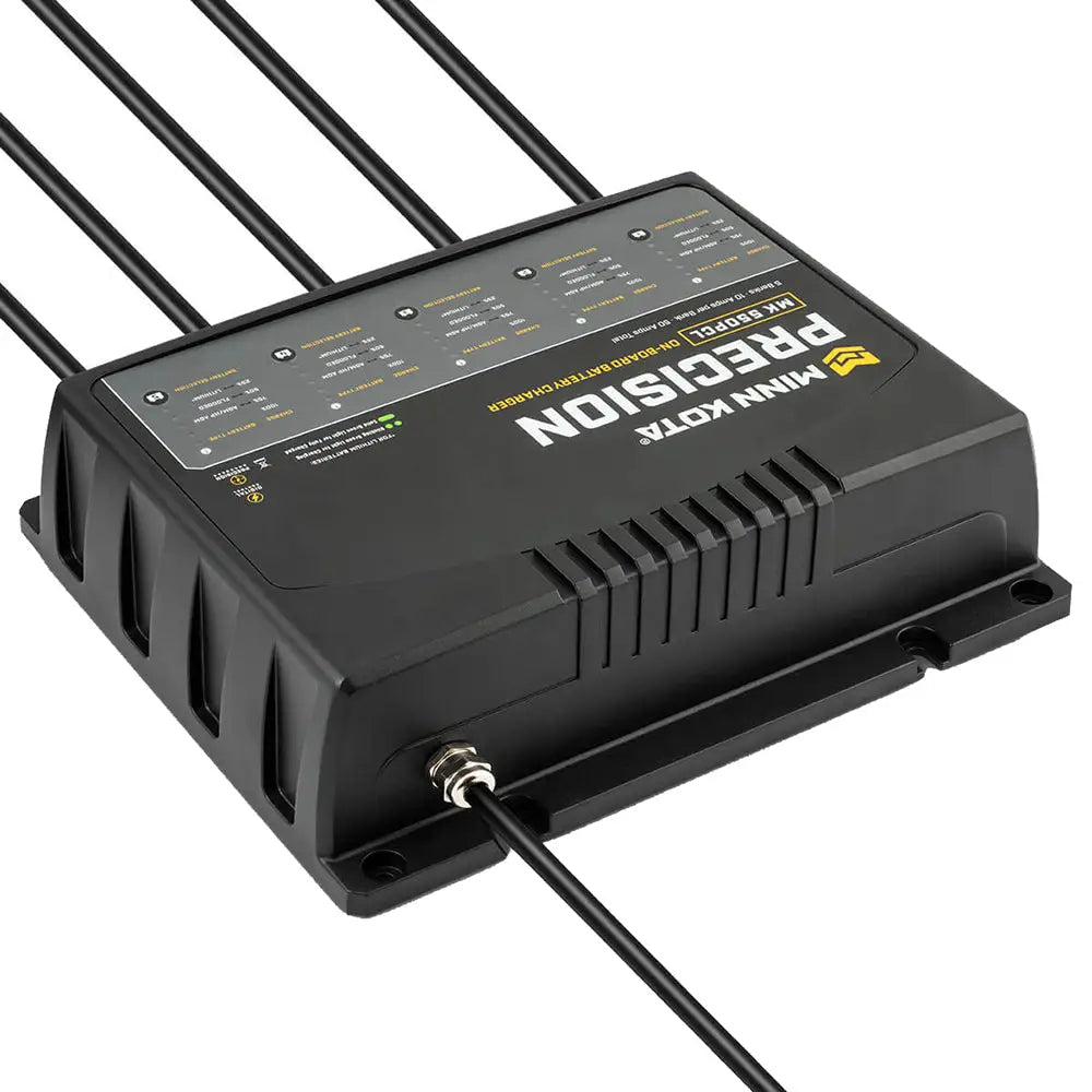 Minn Kota On-Board Precision Charger MK-550 PCL 5 Bank x 10 AMP LI Optimized Charger [1835500] - Battery Chargers