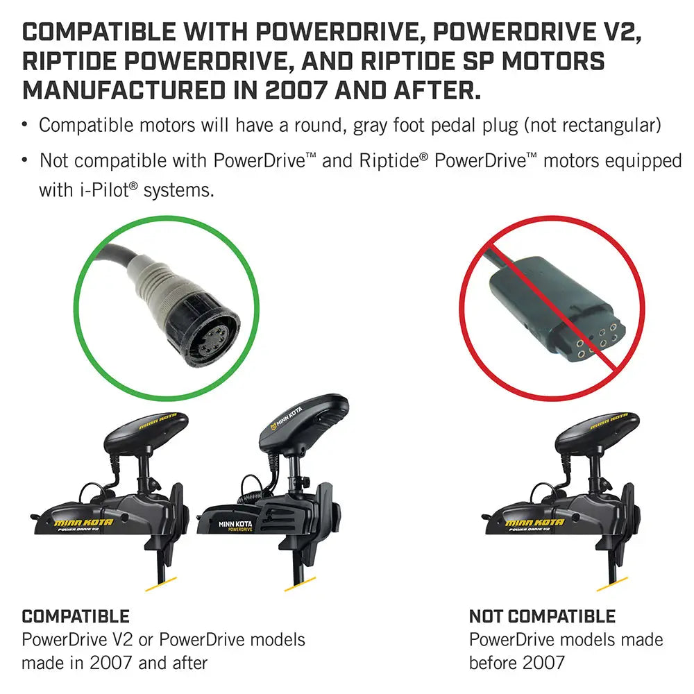 Minn Kota PowerDrive Foot Pedal - ACC Corded [1866070] - Trolling Motor Accessories