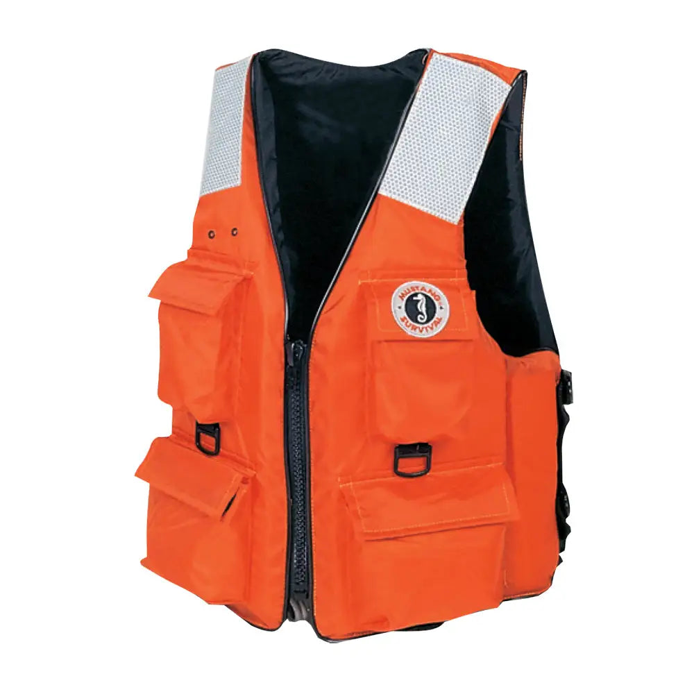 Mustang 4-Pocket Flotation Vest - Orange - XXL [MV3128T2-2-XXL-216] - Personal Flotation Devices