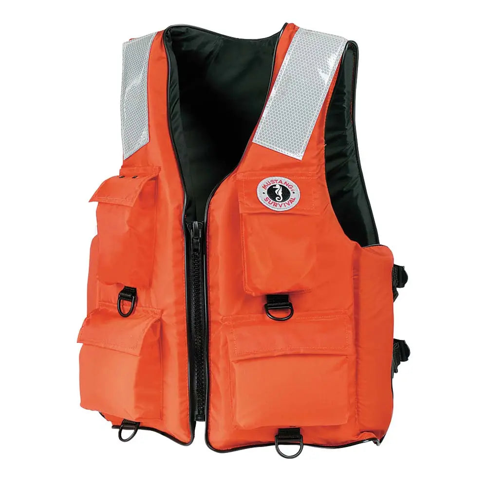 Mustang 4-Pocket Flotation Vest - Orange - XXXL - 7XL [MV3128T2-2-7XL-216] - Personal Flotation Devices