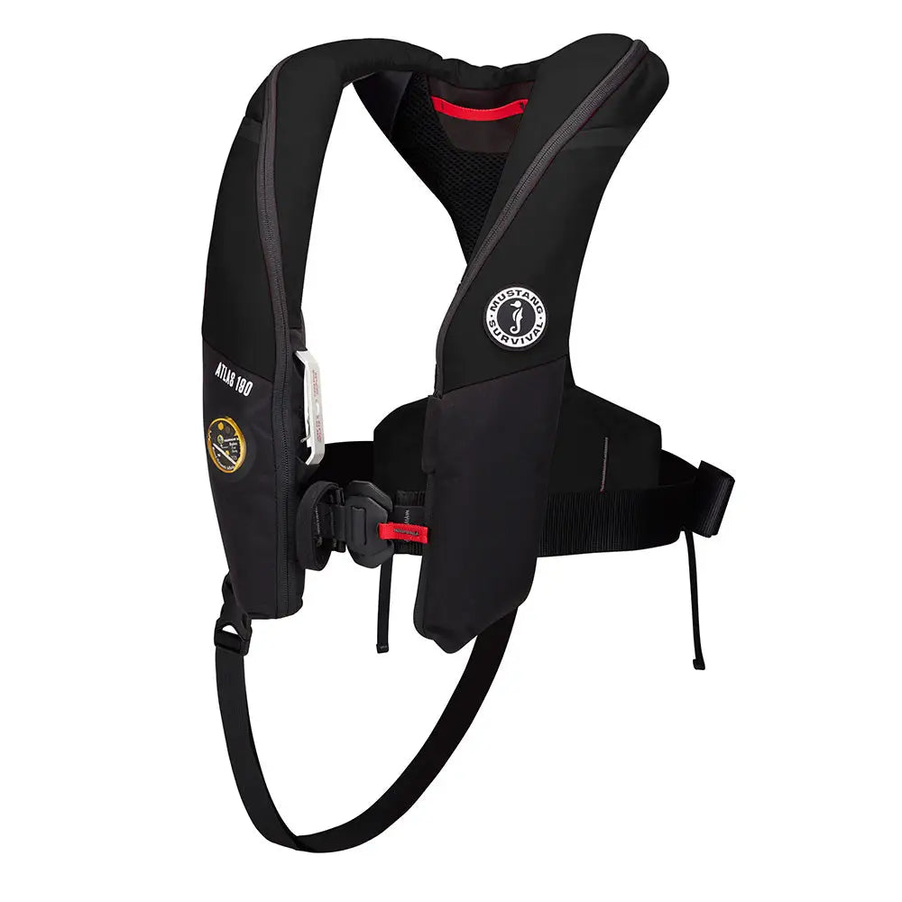 Mustang Atlas 190 DLX Open Ocean Inflatable PFD - Black [MD3195E1-13-0] - Personal Flotation Devices