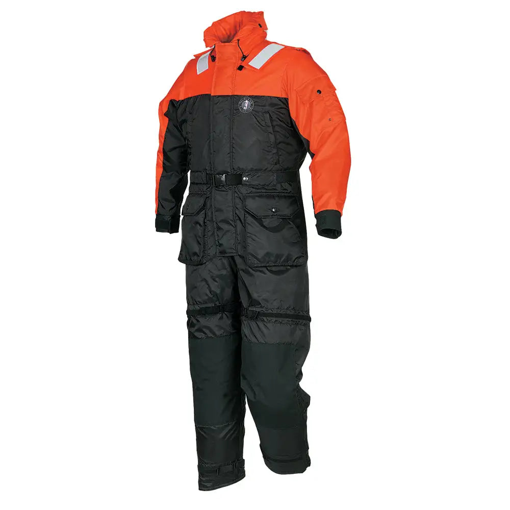 Mustang Deluxe Anti-Exposure Coverall Work Suit - Orange/Black - Large [MS2175-33-L-206] - Immersion/Dry/Work Suits