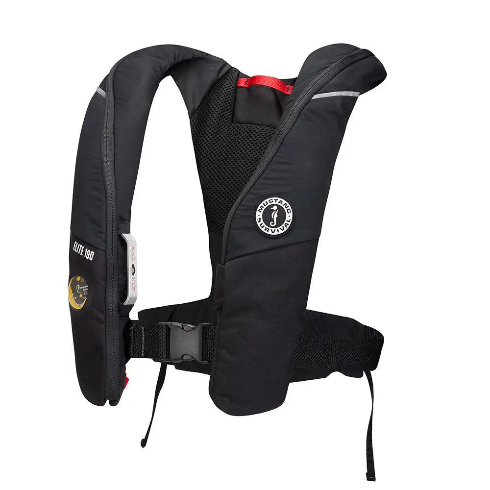 Mustang Elite 190 Offshore Inflatable PFD - Black [MD3170-13-0] - Personal Flotation Devices