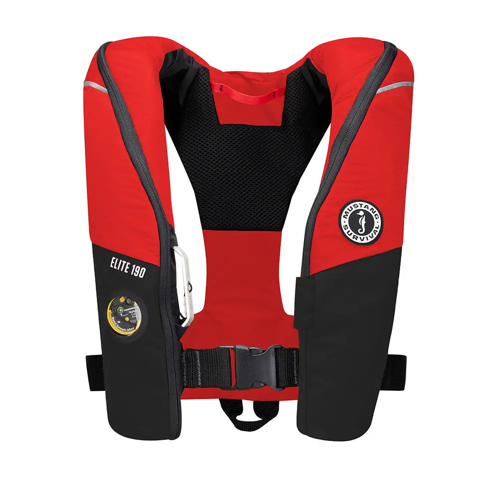 Mustang Elite 190 Offshore Inflatable PFD - Red/Black [MD3170-123-0] - Personal Flotation Devices