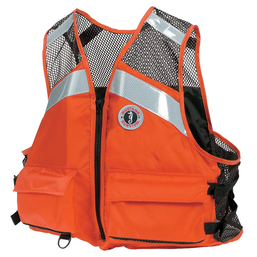 Mustang Industrial Mesh Vest - Orange - Small/Medium [MV1254T1-2-S/M-216] - Personal Flotation Devices