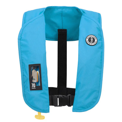 Mustang Azure Blue MIT 70 Manual Inflatable PFD Universal - Personal Flotation Devices