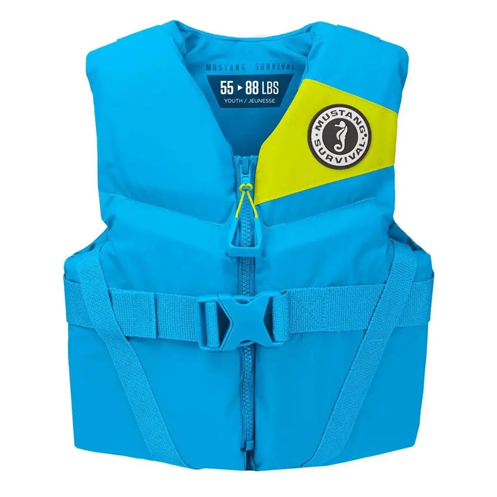 Mustang Youth REV Foam Life Vest - Azure Blue [MV357002-268-0] - Personal Flotation Devices