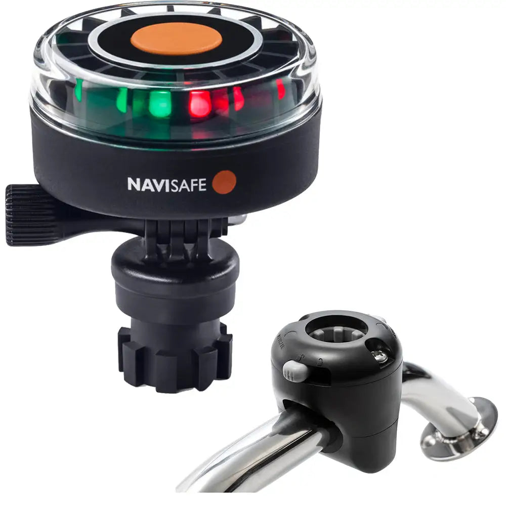Navisafe Navilight 2NM Tricolor w/Navimount Base Rail Mount - Black [340KIT] - Navigation Lights